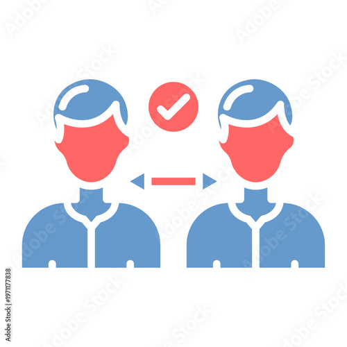 Social Distancing Vector Icon