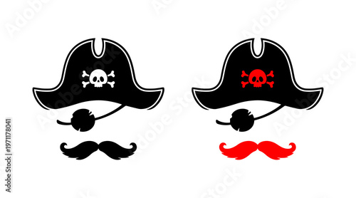 Captain pirate icon. Vector illustration.