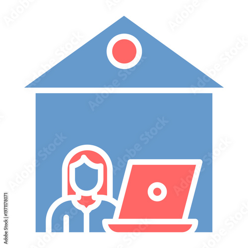 Remote Job Vector Icon