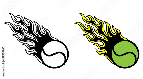 Fiery Basketballs - A Trio of Flaming Sports Icons on White