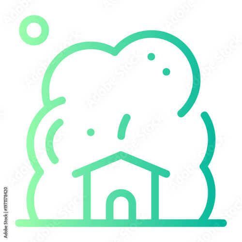 dust storm gradient icon