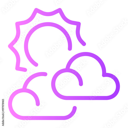 partly gradient icon