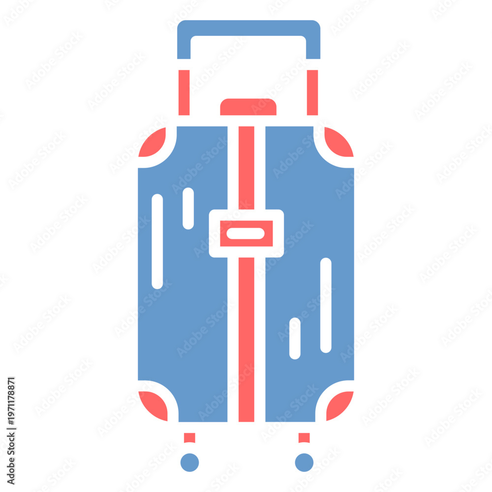 Obraz premium Cruise Suitcase Vector Icon