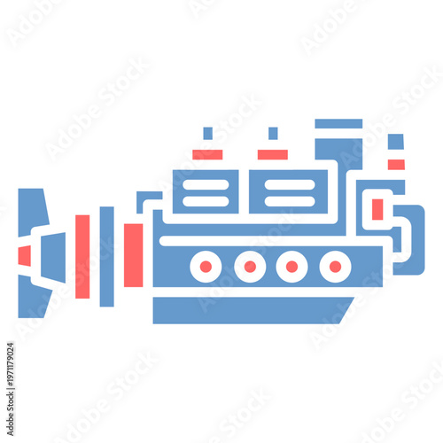 Ship Engine Vector Icon