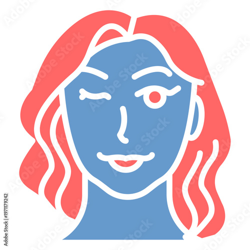 Flirtatious Vector Icon