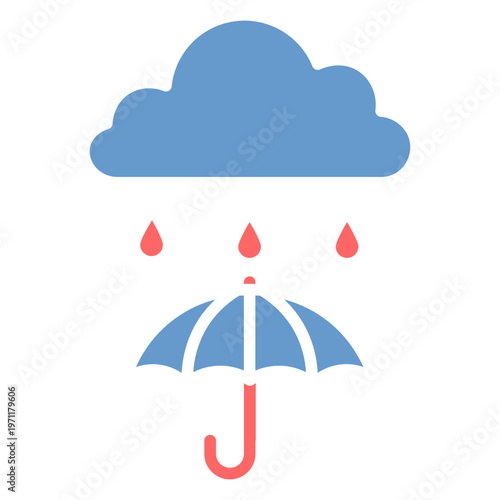 Monsoon Season Vector Icon
