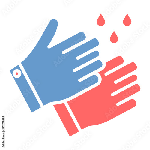 Hand Washing Vector Icon