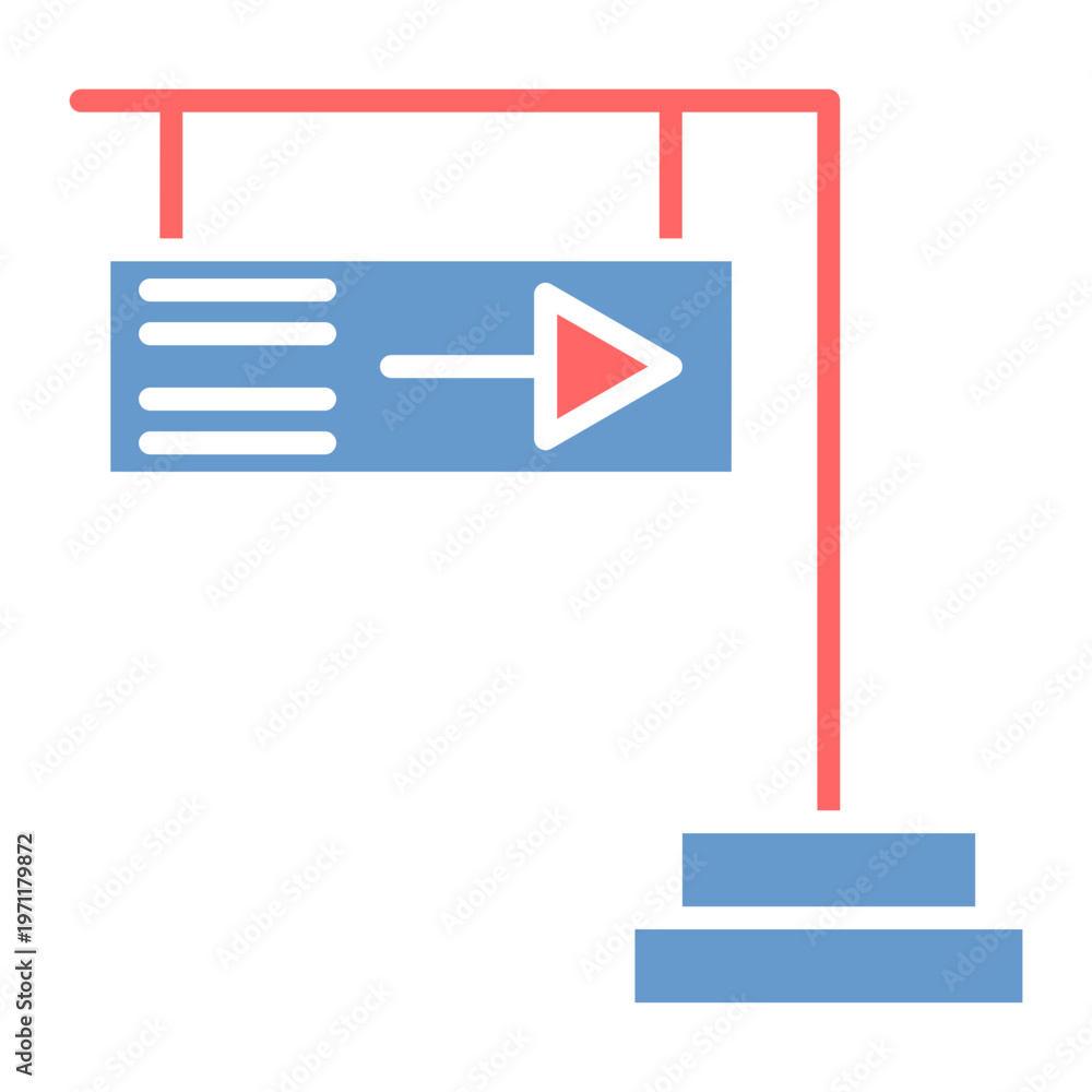 Obraz premium Signboard Vector Icon