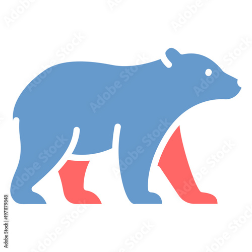Polar Bear Vector Icon
