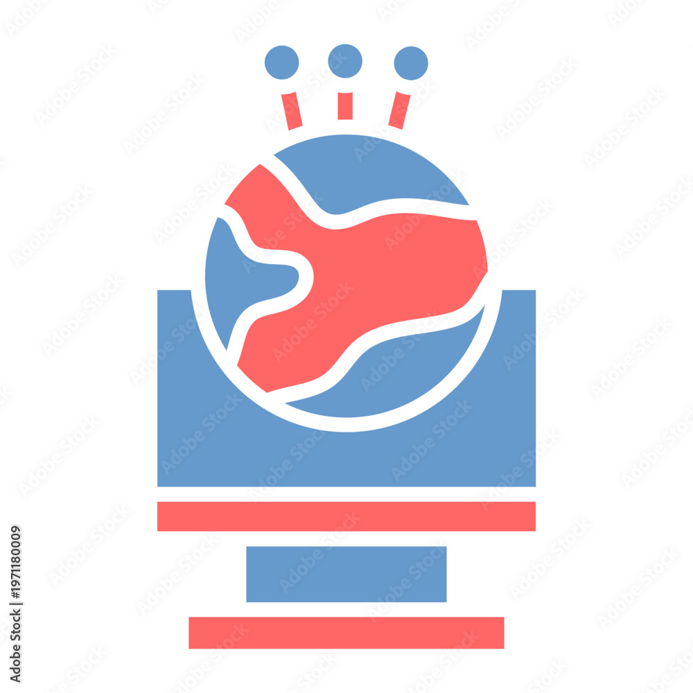 Fototapeta premium Cyberspace Vector Icon