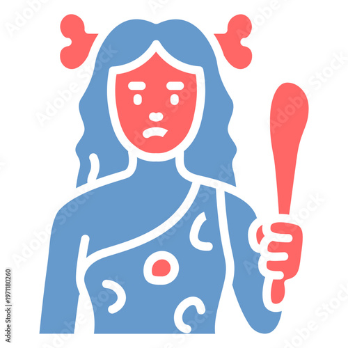 Cavewoman Vector Icon