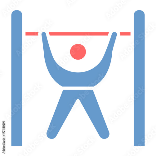 Door Pullup Bar Vector Icon