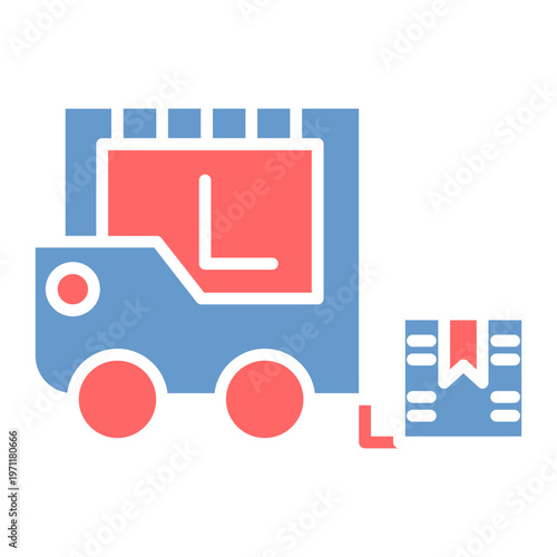 Forklift Vector Icon