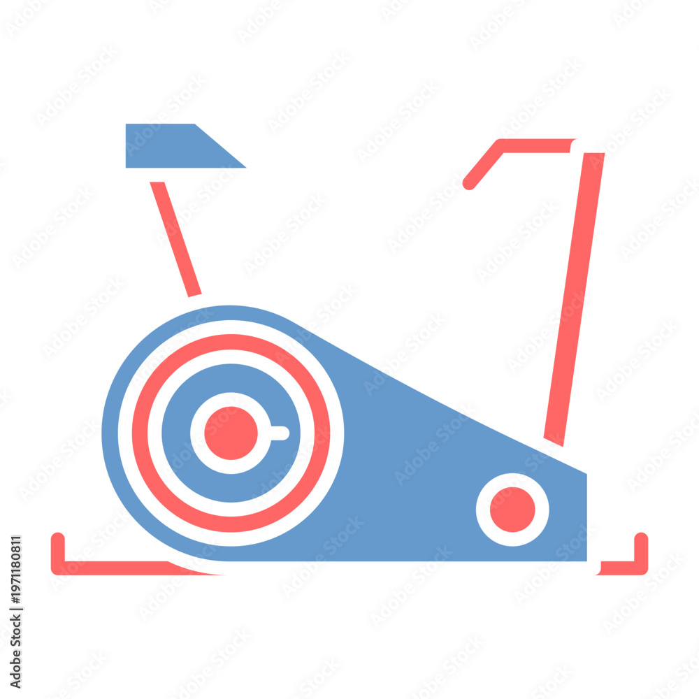 Obraz premium Exercise Bike Vector Icon