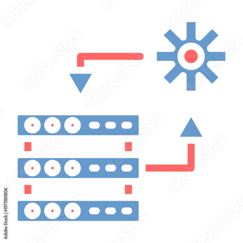 Data Processing Vector Icon