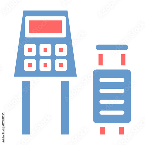 Self Check-in Kiosk Vector Icon
