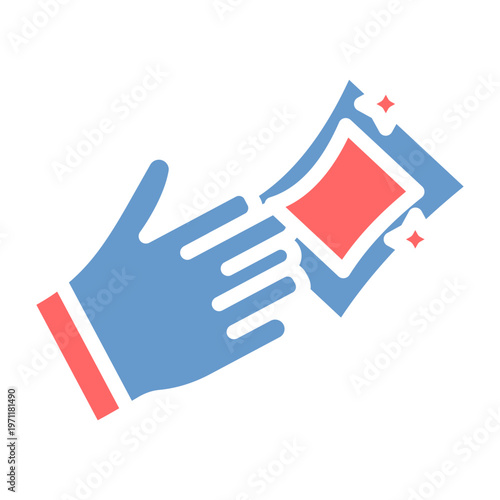 Microfiber Cloth Vector Icon