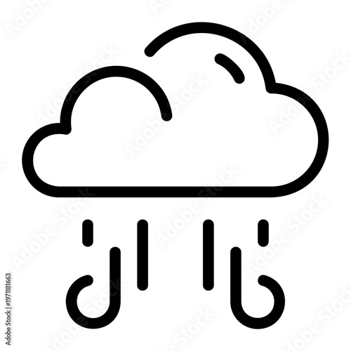 microburst line icon