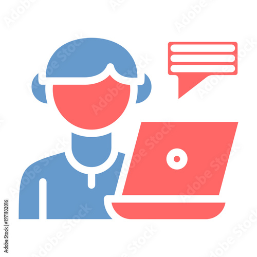 Forum Marketing Vector Icon