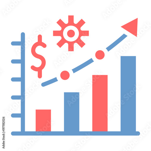 Growth Metrics Vector Icon