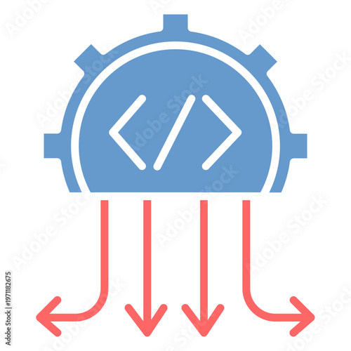 Multithreading Vector Icon