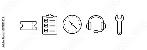 Customer support ticketing system and issue resolution workflow for managing requests and improving service efficiency in organizations, ticket stub