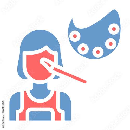 Makeup Artist Vector Icon