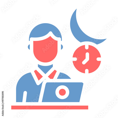 Midnight Screening Vector Icon