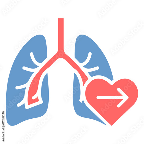 Lung Transplant Vector Icon