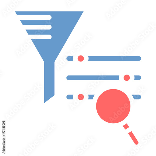 Product Search Filter Vector Icon