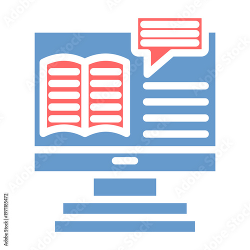 ELearning Platform Vector Icon