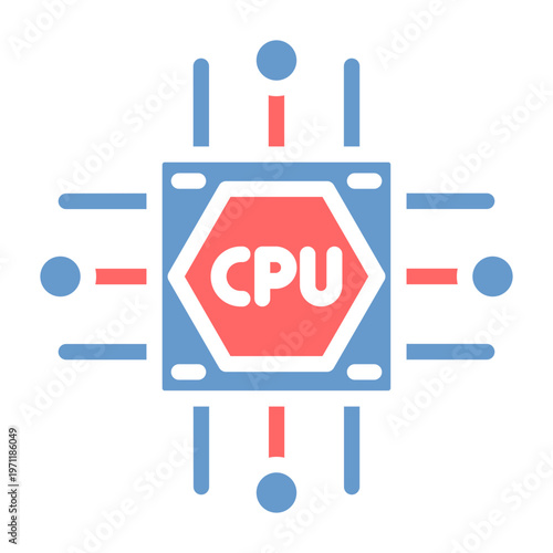 CPU Usage Vector Icon