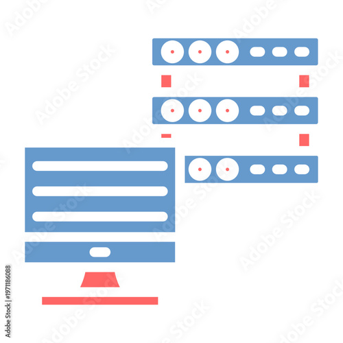 Dedicated Server Vector Icon