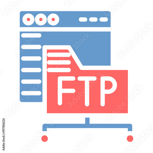 FTP Access Vector Icon