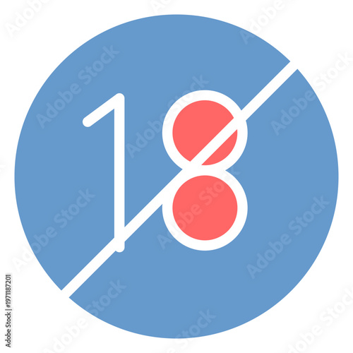 Age Limit Vector Icon