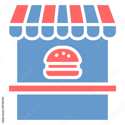 Burger Bar Vector Icon