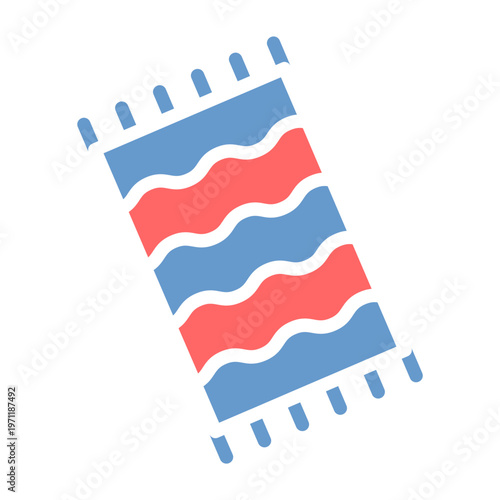 Beach Towel Vector Icon
