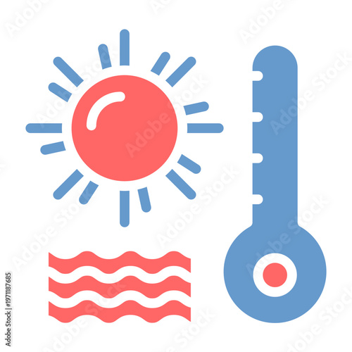 Heat Wave Vector Icon