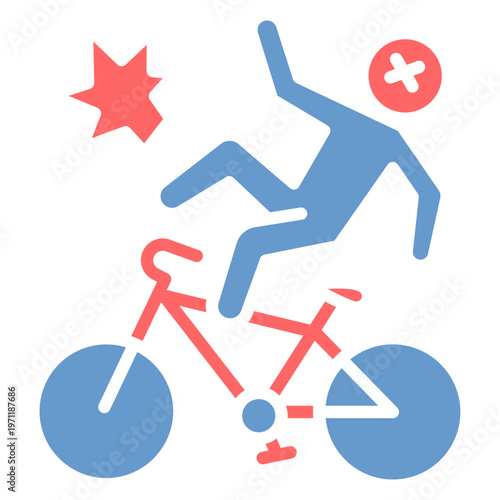Bike Injury Vector Icon