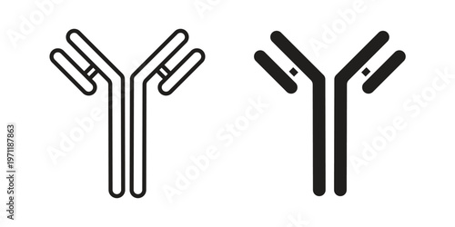 Antibody icon concepts pack. icon set vector illustrations eps10