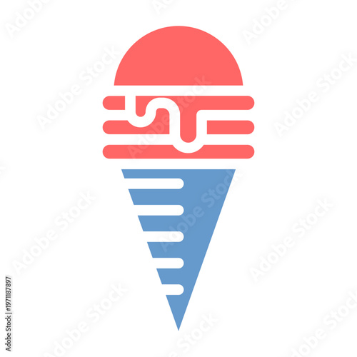 Snow Cone Vector Icon