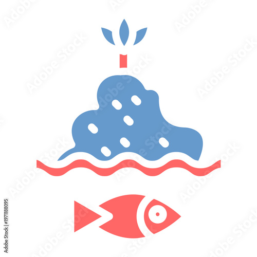 Fishing Pond Vector Icon