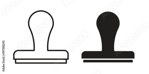 Approval stamp icon concepts pack. icon set vector illustrations eps10