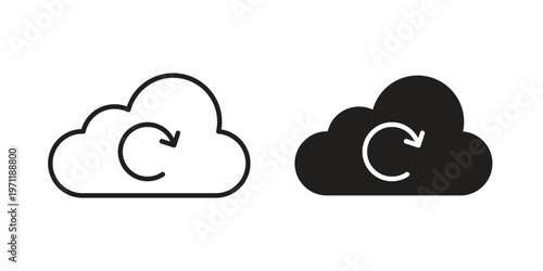 Backup icon concepts pack. icon set vector illustrations eps10