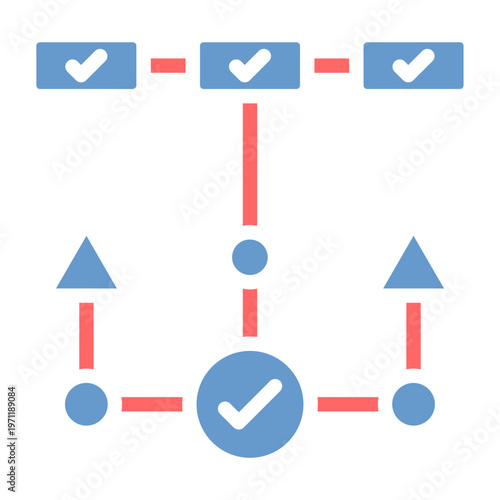 Decision Tree Vector Icon