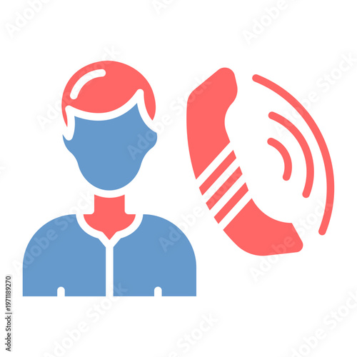 Minimal Contact Vector Icon