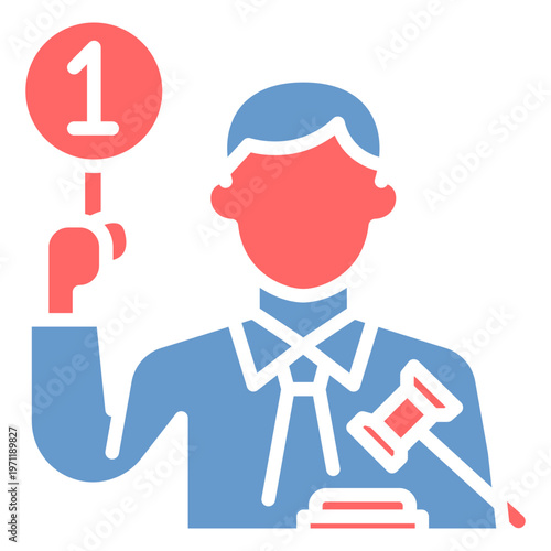 Auction Guest Male Vector Icon
