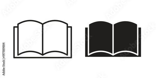 Book icon concepts pack. icon set vector illustrations eps10