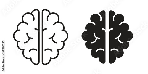Brain icon concepts pack. icon set vector illustrations eps10