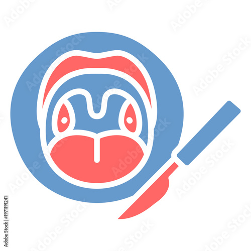 Tonsillectomy Vector Icon